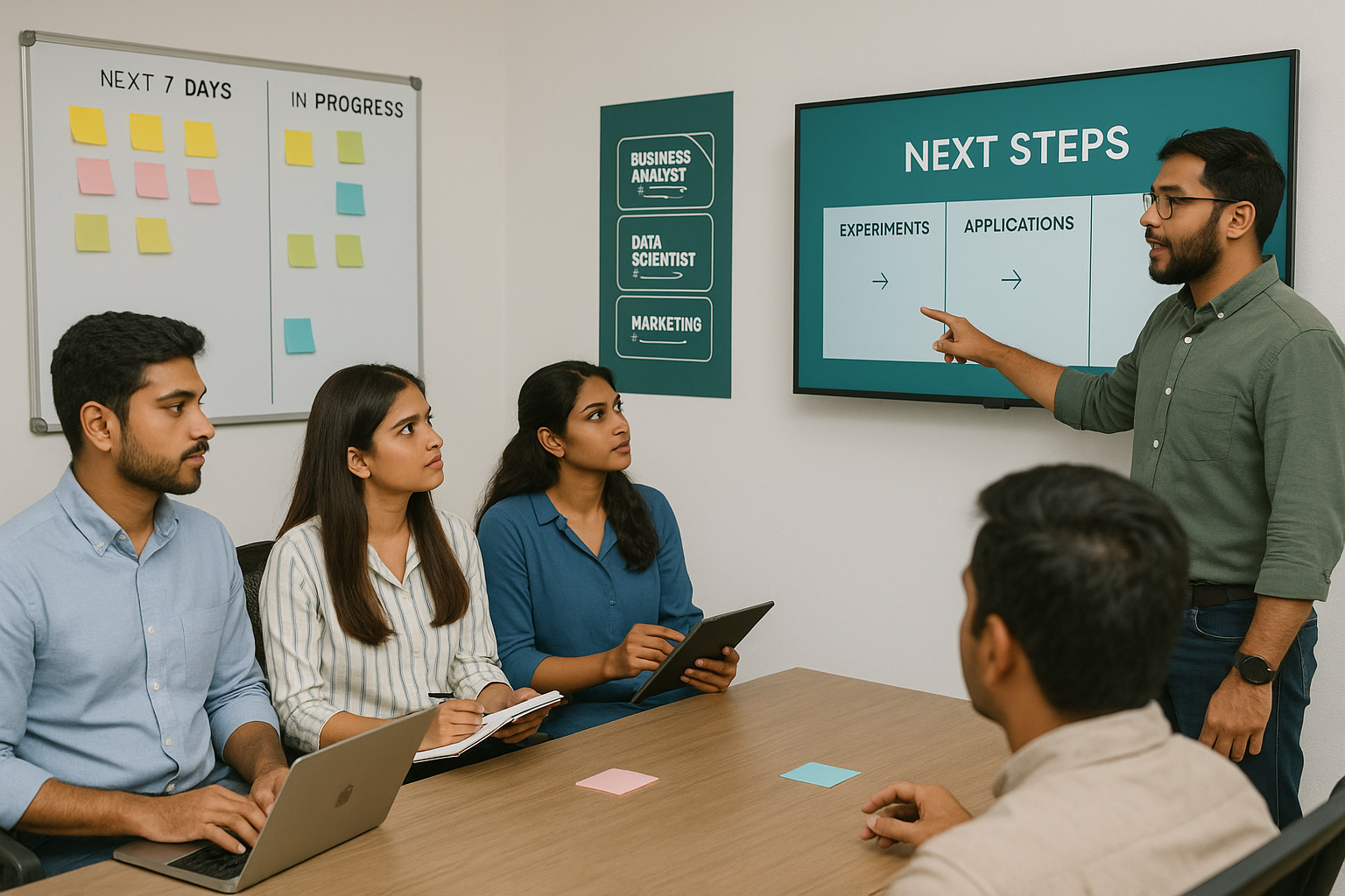 Students and professionals receiving guided career advice and mapping their next steps